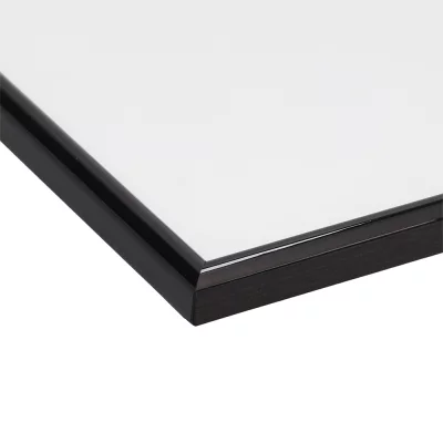 Houten fotolijst Hessen 28x35 cm | antraciet, glanzend | normaal glas (2 mm)