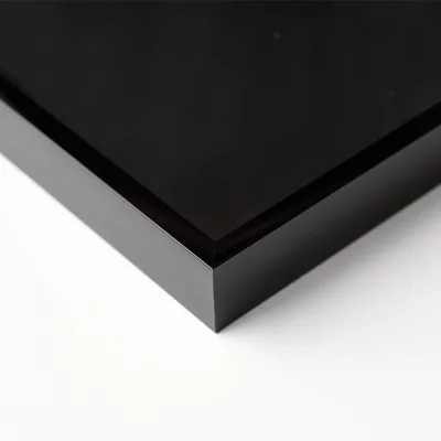 Alurahmen Profil alpha 21x29,7 cm (A4) | Eloxal schwarz glanz | Normalglas (2 mm)