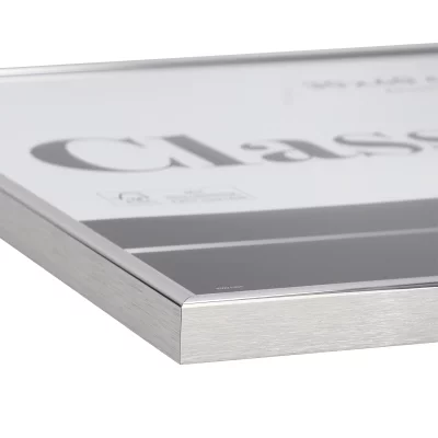 Rama aluminiowa Classic 59,4x84,1 cm (A1) | srebrny, połysk | szkło standardowe (2 mm)