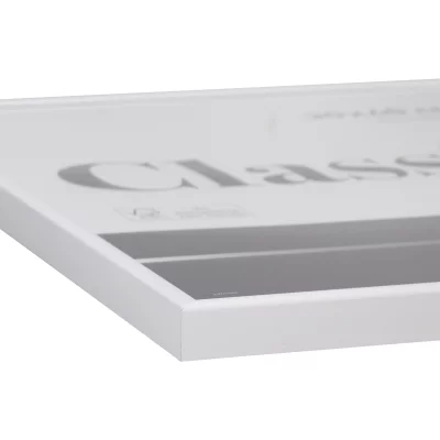 Rama aluminiowa Classic 59,4x84,1 cm (A1) | biały z połyskiem | szkło standardowe (2 mm)
