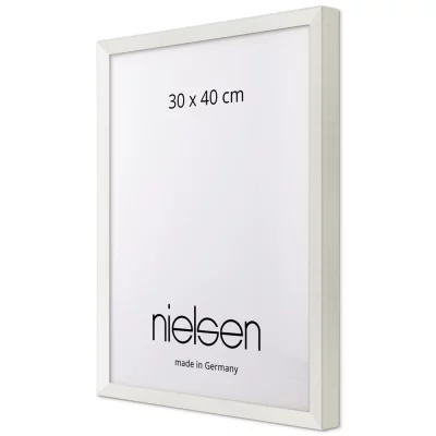 Træramme specialskåret, Loft 15 Naturlig hvid | Tom ramme (uden glas/bagside)
