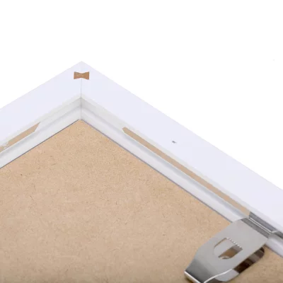 3D kader met afstandshouder van beuk / esdoorn - op maat beuk, wit | normaal glas (3 mm)