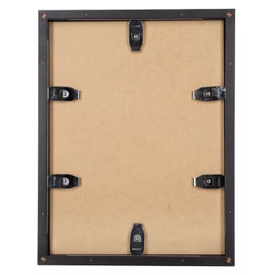 Holzrahmen aus Buche / Ahorn - Sonderzuschnitt Buche dunkelbraun lasiert | Normalglas (3 mm)