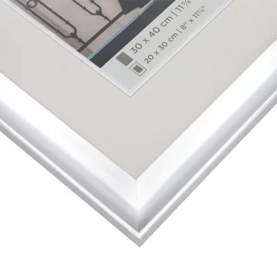 Kunststof kader Venice 13x18 cm | zilver | normaal glas (2 mm)