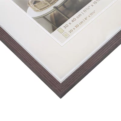 Houten kader Hygge (MDF) 10x15 cm | notenboom | normaal glas (2 mm)