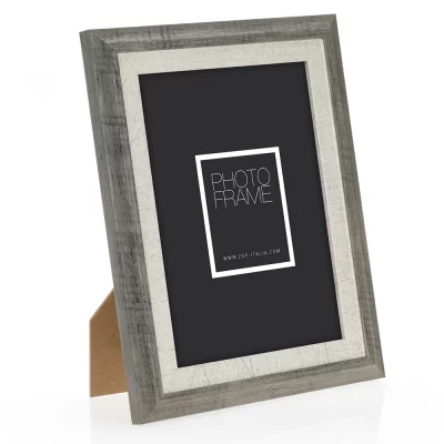 Houten kader Enna (MDF) 20x30 cm | grijs-wit | normaal glas (2 mm)
