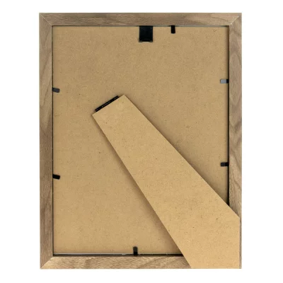 Houten kader Palmi (MDF) met passe-partout 30x40 cm (20x30 cm) | bruin-wit | normaal glas (2 mm)