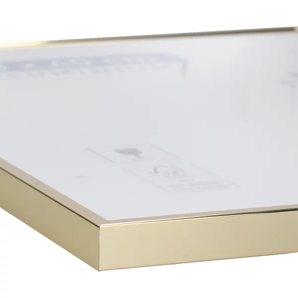 Aluminium lijst Accent 60x80 cm | goud, glanzend | normaal glas (2 mm)