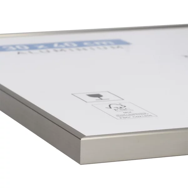 Alu Bilderrahmen Accent 30x40 cm | Pearl Mercury | Normalglas (2 mm)