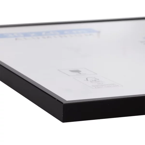 Aluminium lijst Accent 60x80 cm | zwart, mat | normaal glas (2 mm)