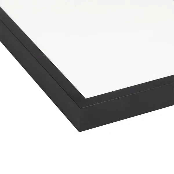Alu Bilderrahmen BARTH - Serie 1125 - Maßanfertigung Schwarz | Normalglas (2 mm)