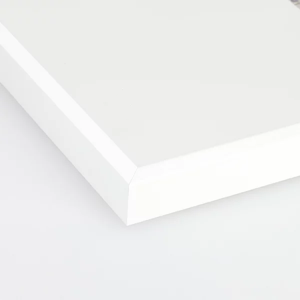 Alu Bilderrahmen BARTH - Serie 1125 - Maßanfertigung Weiß | Normalglas (2 mm)