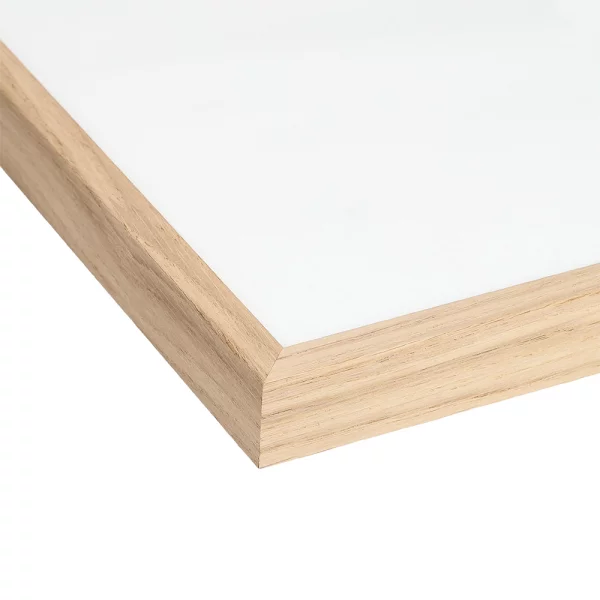 Cadre amovible en aluminium série 1125 13x18 cm | chêne placage véritable naturel | verre standard (2 mm)