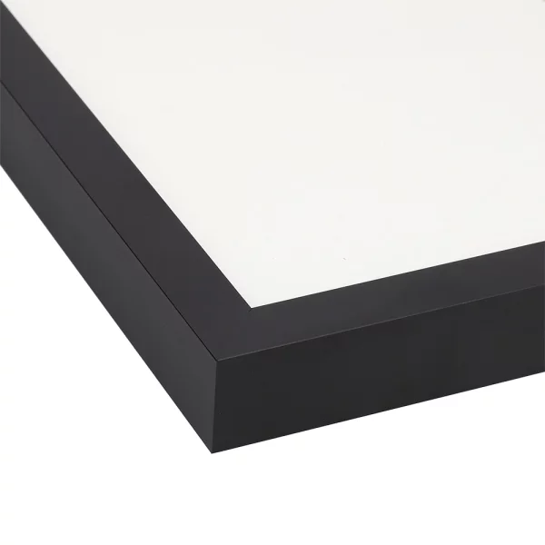 Alu Bilderrahmen BARTH - Serie 1828 - Maßanfertigung Schwarz | Normalglas (2 mm)
