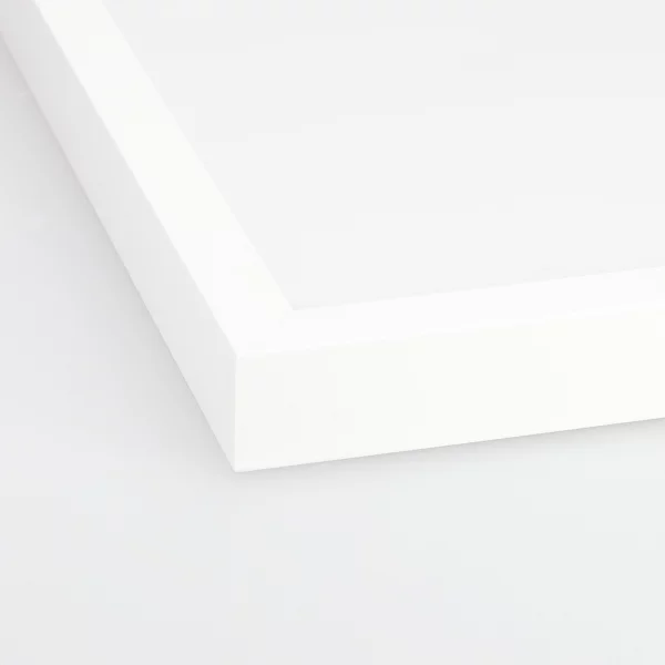 Alu Bilderrahmen BARTH - Serie 1828 - Maßanfertigung Weiß | Normalglas (2 mm)