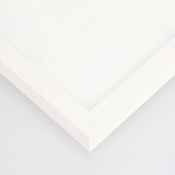 Houten fotolijst BARTH serie 210 50x70 cm | Esche weiß gefärbt | normaal glas (2 mm)