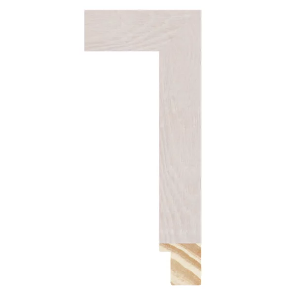 Cadre en bois WOODLAND III - sur mesure érable blanc feuilleté | verre standard (2 mm)