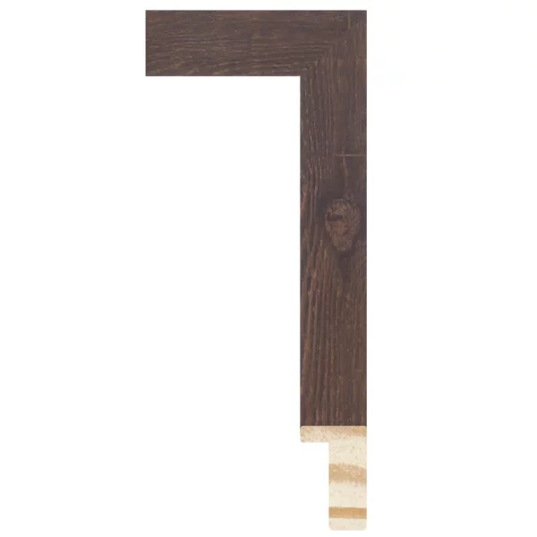 Cadre en bois WOODLAND III - sur mesure chêne foncé feuilleté | verre standard (2 mm)