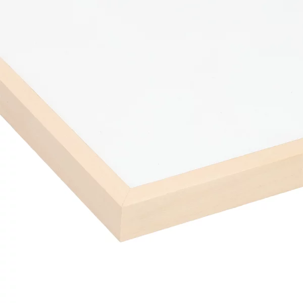 Alu Bilderrahmen BARTH - Serie 916 - Maßanfertigung Ahorn Echtfurnier | Normalglas (2 mm)