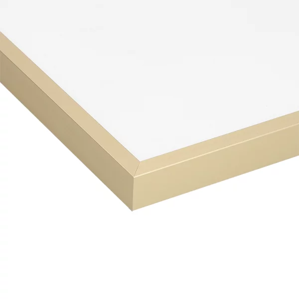 Alu Bilderrahmen BARTH - Serie 916 - Maßanfertigung Gold | Normalglas (2 mm)