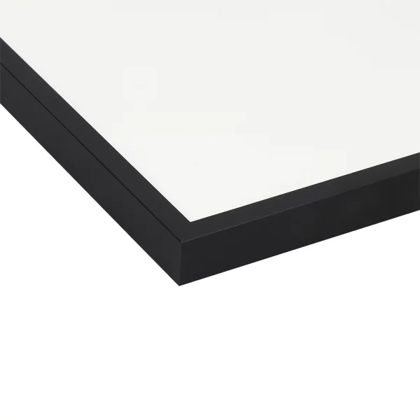 Alu Bilderrahmen BARTH - Serie 916 - Maßanfertigung Schwarz | Normalglas (2 mm)