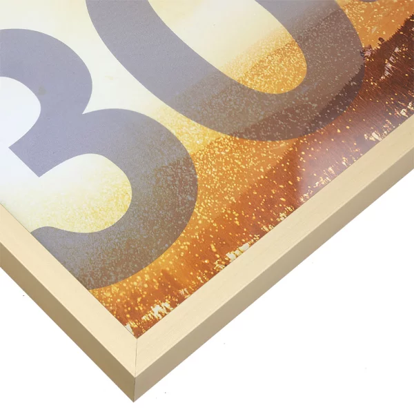 Alu Bilderrahmen BARTH - Serie 916 LIGHT 21x29,7 cm (A4) | Gold matt | Normalglas (2 mm)