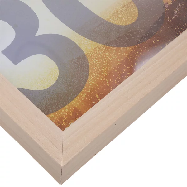 Holz Bilderrahmen BARTH - Serie 210 LIGHT 21x29,7 cm (A4) | Pappel natur | Normalglas (2 mm)
