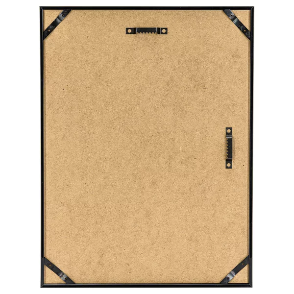 Kunststoff Bilderrahmen Malmö 10x20 cm | Schwarz | Normalglas (2 mm)