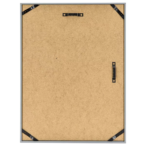 Kunststoff Bilderrahmen Malmö 10x20 cm | Silber | Normalglas (2 mm)