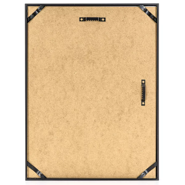 Cadre en aluminium Gotland sur mesure noir mat | verre standard (2 mm)
