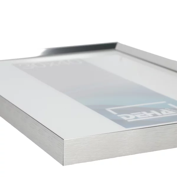 Aluminium lijst Wega op maat natuur, glanzend | normaal glas (2 mm)