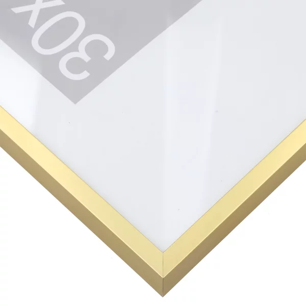 Alurahmen Vega 70x90 cm | Altsilber | Normalglas (2 mm)