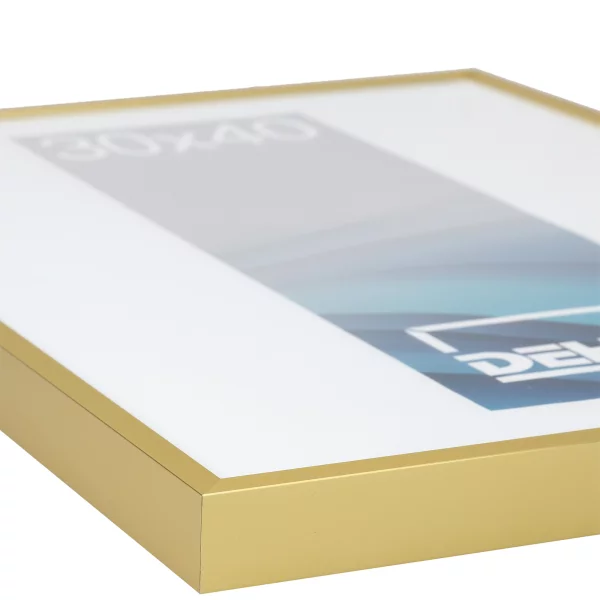 Cadre en aluminium Vega sur-mesure argent bruni | verre standard (2 mm)