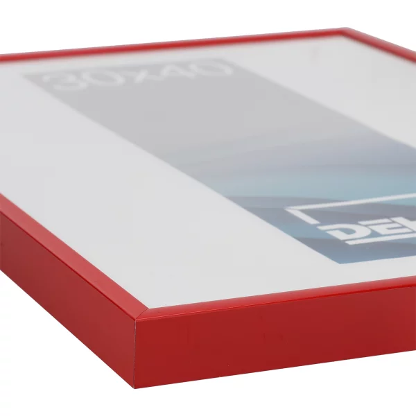 Cadre en aluminium Superba 42x59,4 cm (A2) | rouge carmin RAL 3002 | verre standard (2 mm)