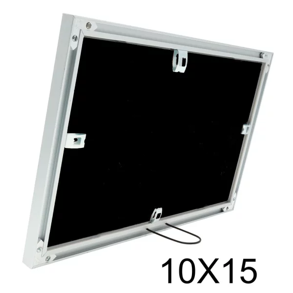 Cadre multi photos Jade pour 2 photos 10x15 cm | argent | verre standard (2 mm)