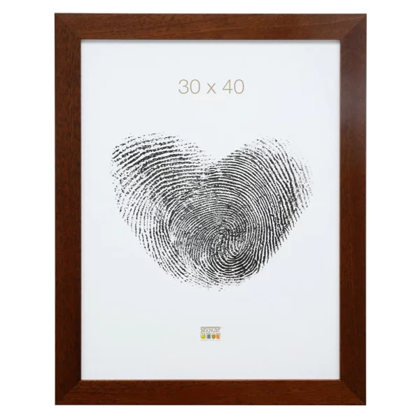 Cadre en bois Lotte 40x60 cm | brun | verre standard (2 mm)
