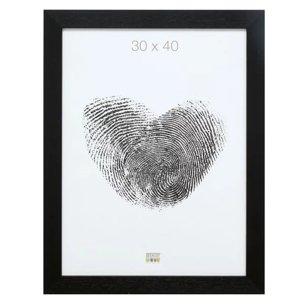 Cadre en bois Lotte 40x60 cm | noir | verre standard (2 mm)