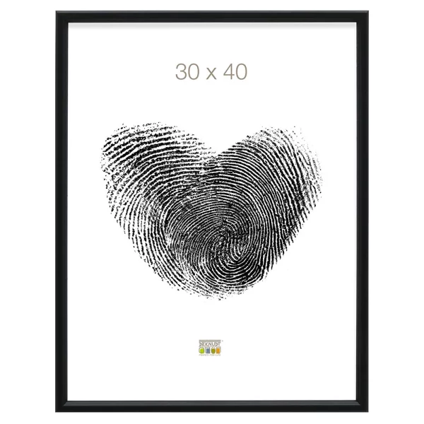 Cadre en bois Laura 10x15 cm | noir | verre standard (2 mm)