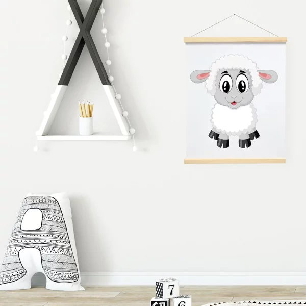 Poster-Klemmleiste aus Holz 41 cm | natur