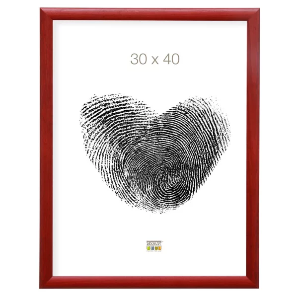 Cadre en bois Luise 18x24 cm | rouge | verre standard (2 mm)
