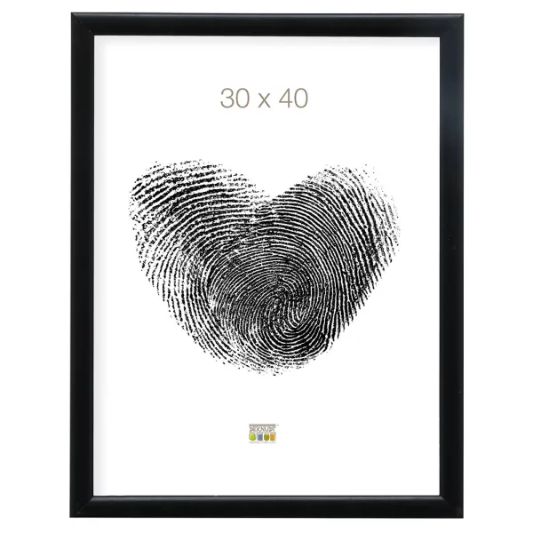 Cadre en bois Luise 10x15 cm | noir | verre standard (2 mm)