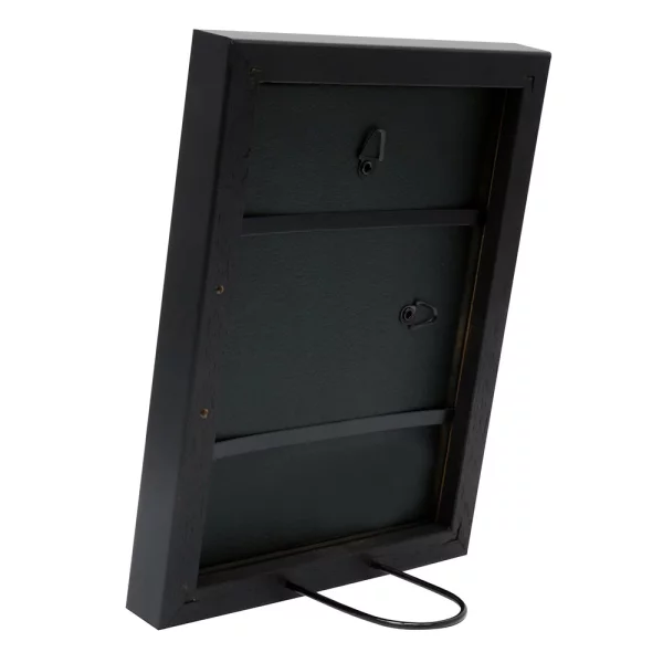 Cadre en bois Ela 30x60 cm | noir | verre standard (2 mm)