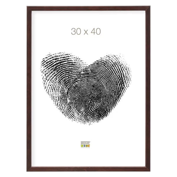Cadre en bois Lola 9x13 cm | brun | verre standard (2 mm)