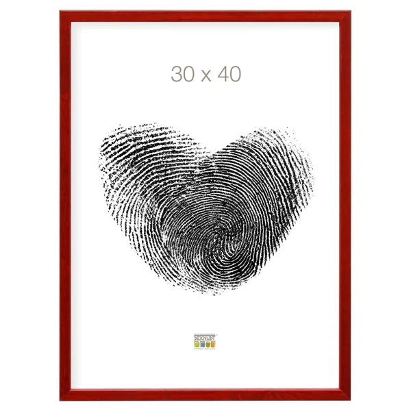 Cadre en bois Lola 9x13 cm | rouge | verre standard (2 mm)