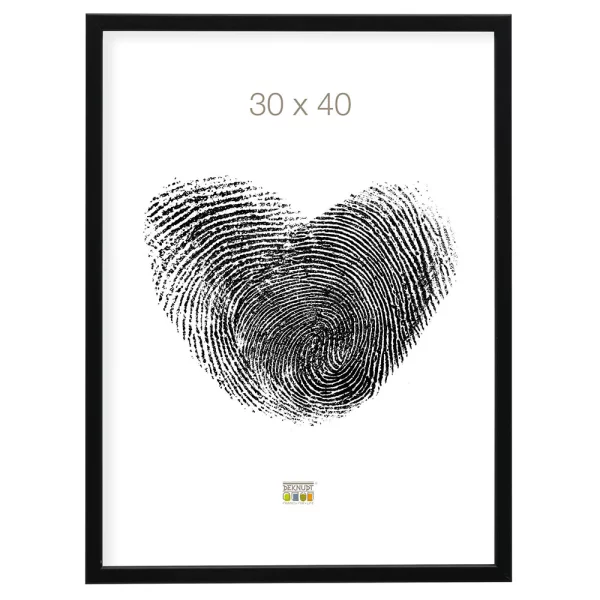 Cadre en bois Lola 9x13 cm | noir | verre standard (2 mm)