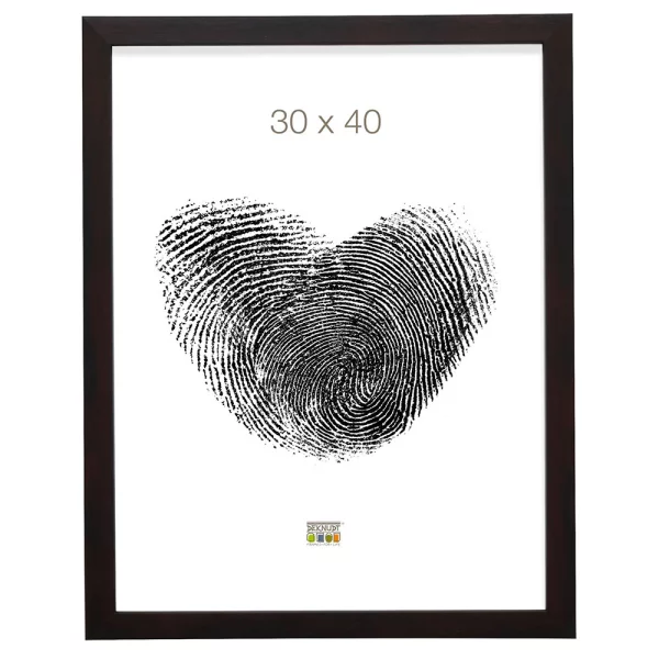 Kunststoff Bilderrahmen Lucas 20x30 cm | Mahagoni | Normalglas (2 mm)