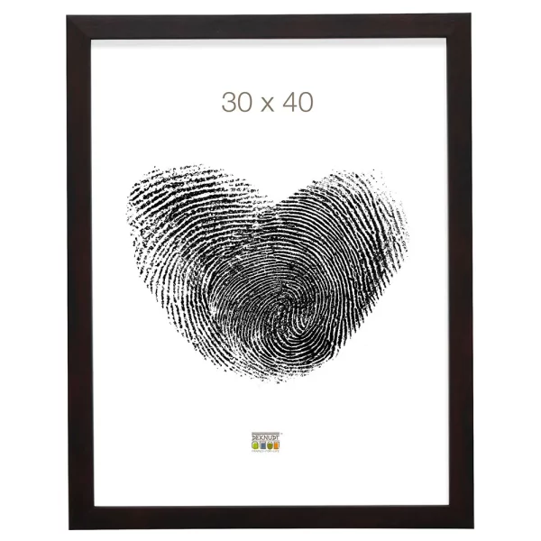 Kunststoff Bilderrahmen Lucas 20x30 cm | Schwarz | Normalglas (2 mm)