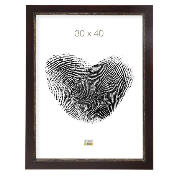 Holz Bilderrahmen Manon 10x15 cm | Braun | Normalglas (2 mm)