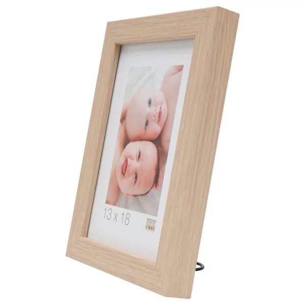 Holz Bilderrahmen Paul 40x50 cm | Natur | Normalglas (2 mm)