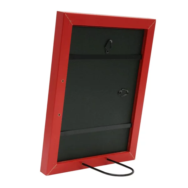 Cadre en bois Bernard 9x13 cm | rouge | verre standard (2 mm)